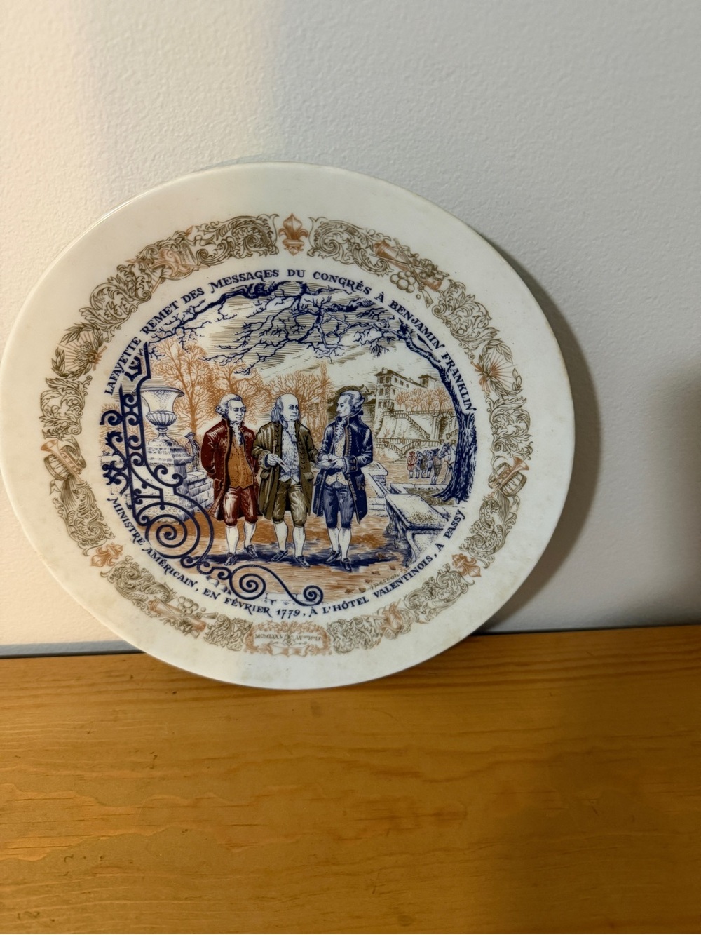 Five BiCentennial Limoges Plates of Le Marquis de LaFayette for - Picture 9 of 10